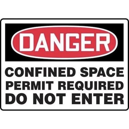 Accuform OSHA DANGER SAFETY SIGN CONFINED FRMCSP026XL FRMCSP026XL